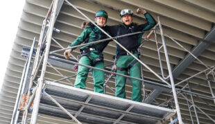 高校生インターンシップ-枠組み足場の組立て