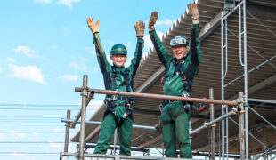 高校生インターンシップ-単管足場の組立て